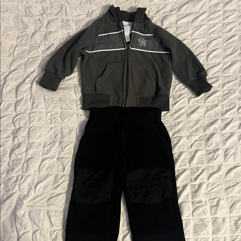 Old Navy Gray and Black Kids' Tracksuit
